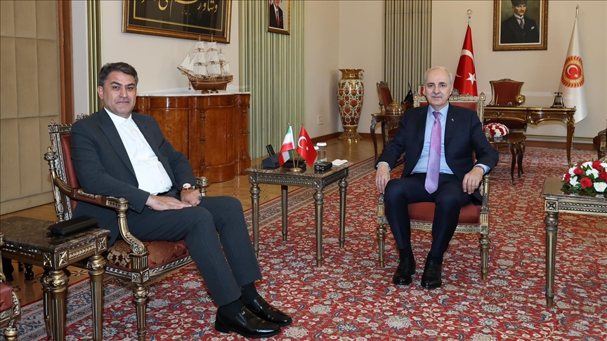 TBMM Başkanı Kurtulmuş, İran-Türkiye Parlamentolar Arası Dostluk Grubu Başkanı Zadeh'i kabul etti