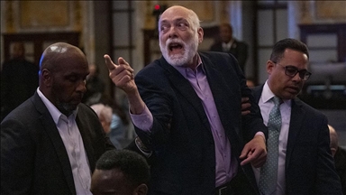 Filistin destekçilerinden ABD Senatosu Azınlık Lideri Schumer'a protesto