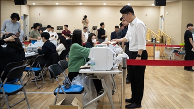 Early voting in South Korea's presidential election heads for record turnout