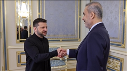دیدار وزیر خارجه ترکیه با رئیس‌جمهور اوکراین در کی‌یف
