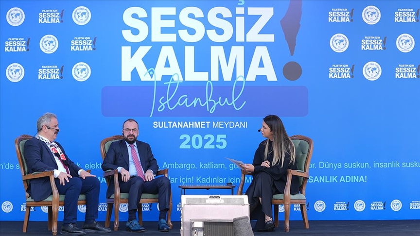 "Filistin İçin Sessiz Kalma" ortak canlı yayını İٲԲܱ'da başladı