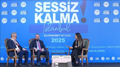 "Filistin İçin Sessiz Kalma" ortak canlı yayını İstanbul'da başladı