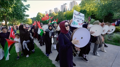 İٲԲܱ'da "Özgür Gazze Yürüyüşü" yapıldı
