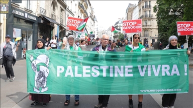 Des centaines de manifestants à Paris « contre le génocide à Gaza »
