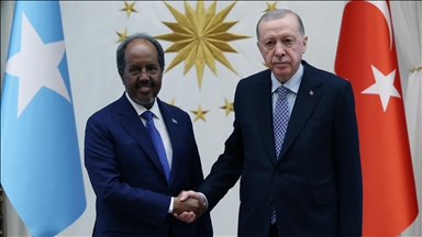 أردوغان يبحث مع رئيس الصومال العلاقات الثنائية وقضايا إقليمية