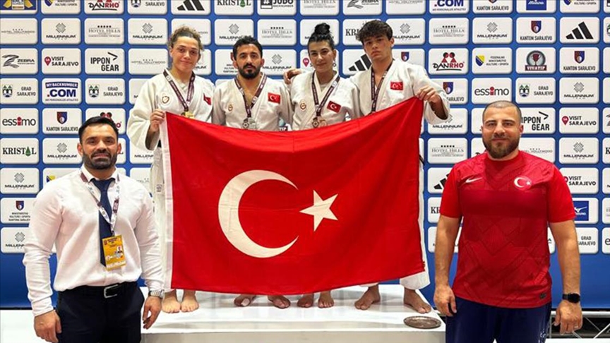Milli judocular, Avrupa Kupası'nın ikinci gününde 1'i altın 5 madalya kazandı