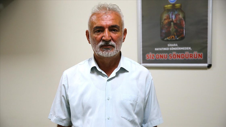 Emekli memur ğılı Hayat Merkezi sayesinde 43 yıl sonra sigarayı bıraktı