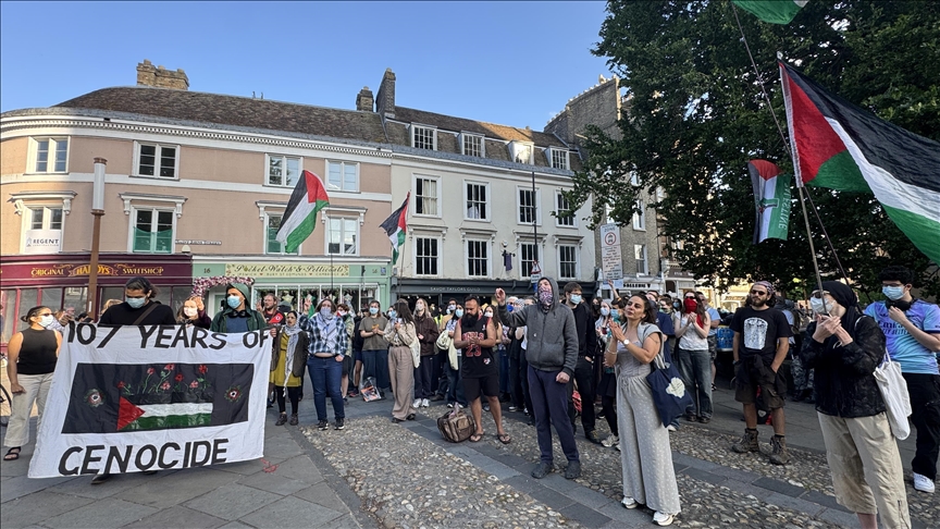 Cambridge students launch protest encampment demanding end to ties with Israeli firms