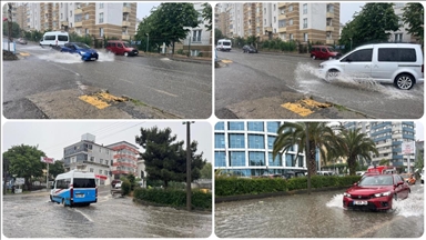 Trabzon'da sağanak etkili oldu