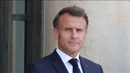 Activists steal wax figure of French president for protest over trade ties with Russia
