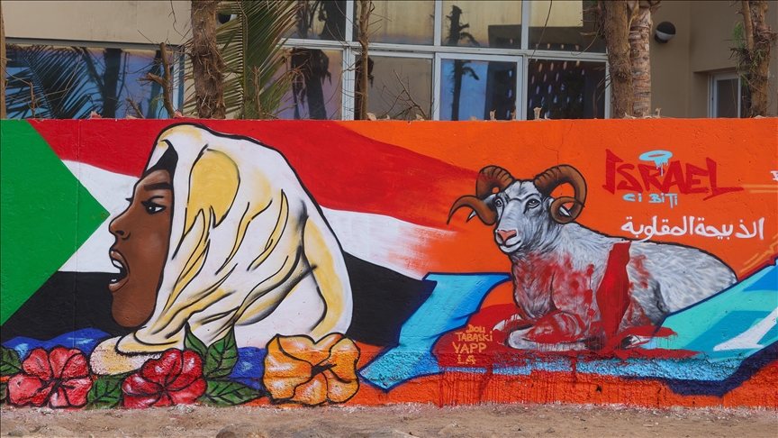 Senegal'de grafiti sanatçılarından İsrail'in kurban "bağışına" tepki