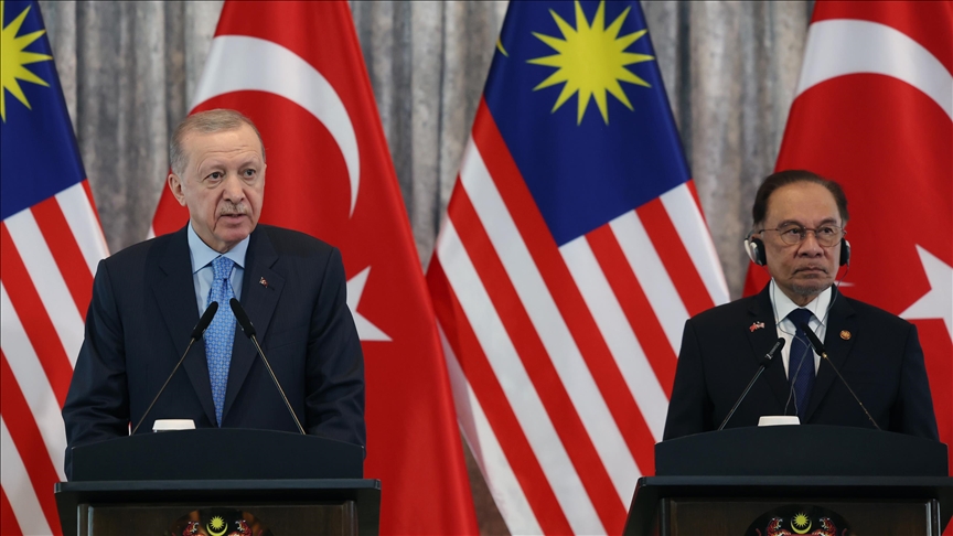 Turkish president, Malaysian prime minister discuss bilateral ties, regional and global issues
