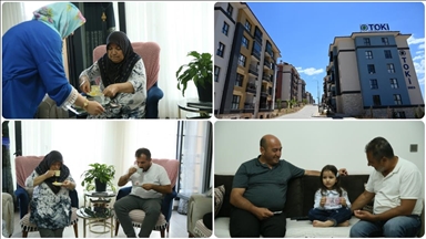  Kahramanmaraş'ta depremde evini kaybedenler Kurban Bayramı'nı yeni yuvalarında karşıladı