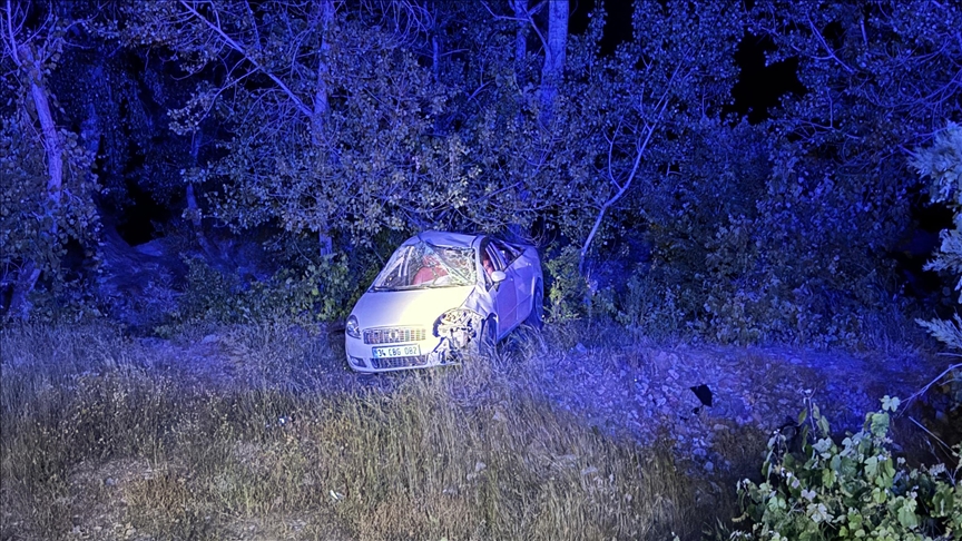 Li Tunceliyê otomobîl welgeriya şarampolê û ajokar birîndar bû