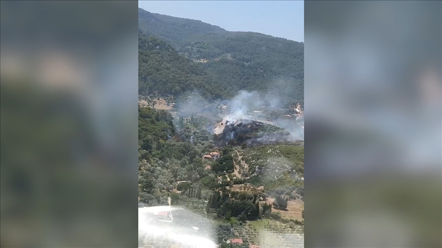 İzmir'in Kemalpaşa ilçesinde çıkan orman yangını kontrol altına alındı