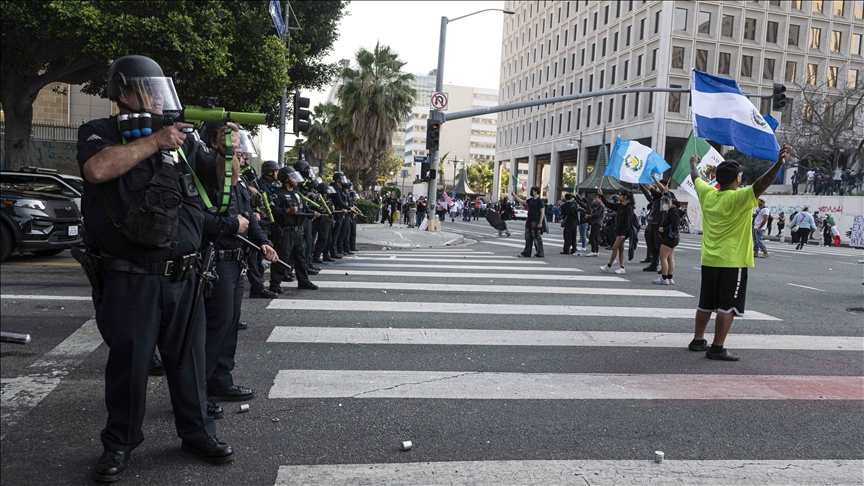 Pentagon deploys 700 marines, 2,000 national guards to Los Angeles after ICE raids