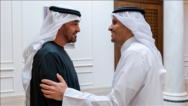 رئيس الإمارات يبحث مع رئيس وزراء قطر قضايا إقليمية