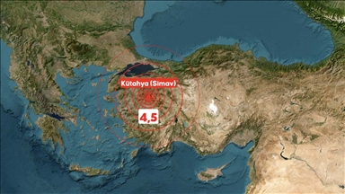 Kütahya'da 4,5 büyüklüğünde deprem