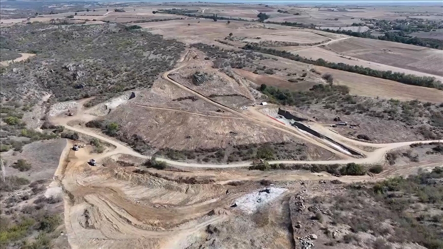 Edirne Çömlekköy Barajı'nda çalışmalar sürüyor