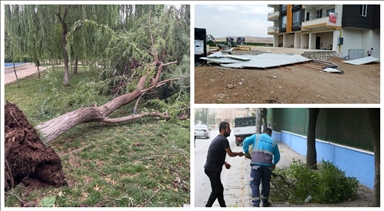 Bazı illerde şiddetli rüzgar etkili oldu