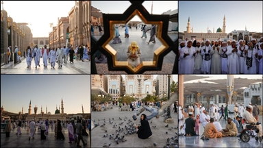 Hac谋lar, Hazreti Muhammed'in nuruyla ayd谋nlanm谋艧 艧ehir Medine'de