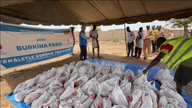 Türkiye Diyanet Vakfı, Burkina Faso'da ihtiyaç sahiplerine kurban eti ulaştırdı