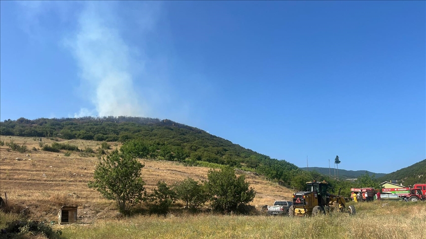 Tokat'ta ormanlık alanda çıkan ⲹԲıa müdahale ediliyor