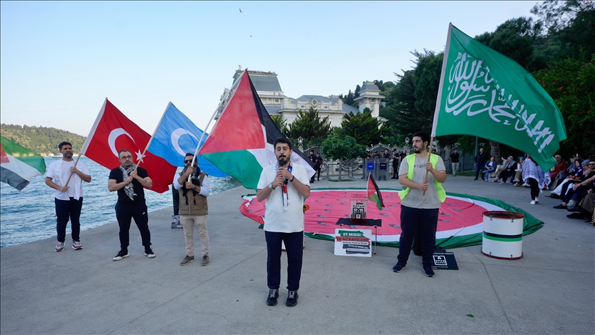 İٲԲܱ'da 48 saat sürecek "Gazze için Nöbete Davet" eylemi başladı