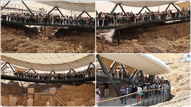 "Tarihin sıfır noktası" Göbeklitepe'de ziyaretçi yoğunluğu yaşanıyor