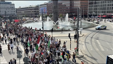 Hundreds of demonstrators in Sweden march against Israel’s genocide in Gaza
