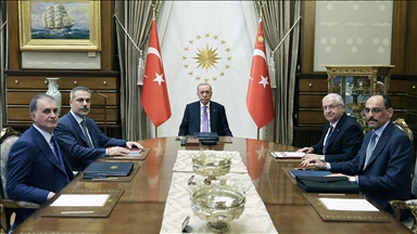 Cumhurbaşkanı Erdoğan başkanlığında güvenlik toplantısı gerçekleştirildi