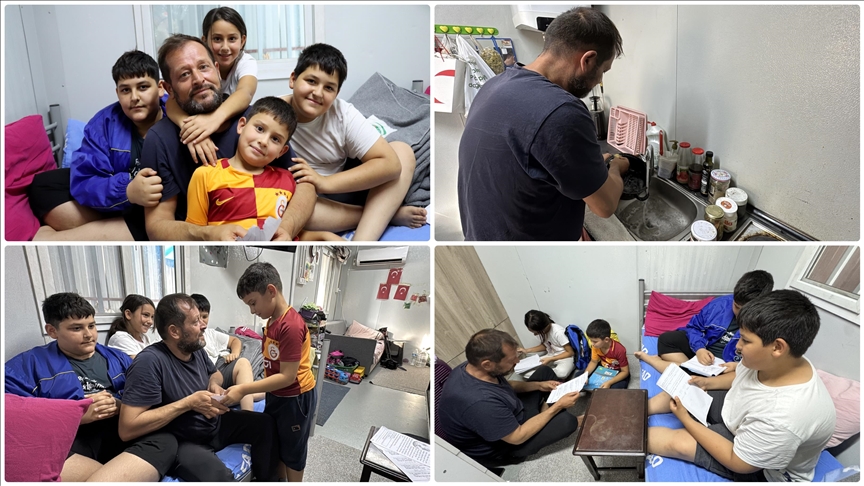 Depremde eşini kaybedince 4 çocuğuna hem anne hem baba oldu