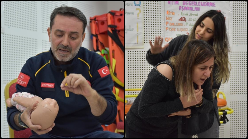 ğıçılardan 3 bin kamu çalışanına Heimlich manevrası eğitimi