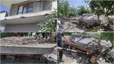 Batman'da evin beton sundurmasının çökmesi sonucu 4 kişi öldü, 6 kişi yaralandı