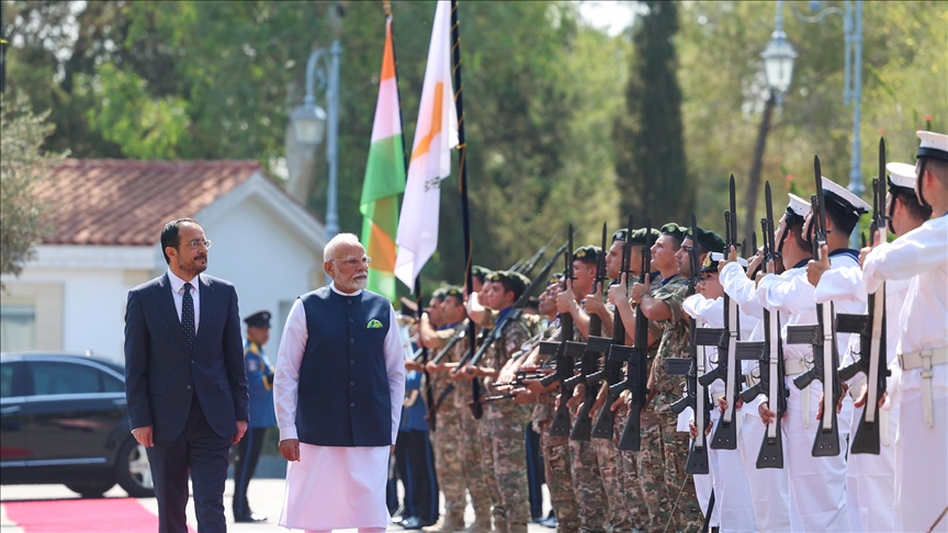 Greek Cypriot leader, Indian premier discuss bilateral ties