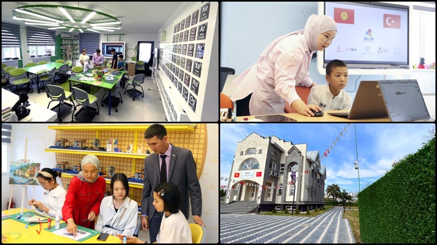 Türkiye'nin Kırgızistan'da kurduğu "Bilim Bişkek" çocukların bilimle iletişimini geliştiriyor