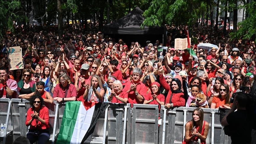 Puluhan ribu berunjuk rasa di Brussels tuntut sanksi terhadap Israel atas genosida Gaza