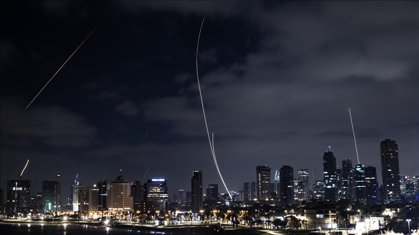 Iran fires barrage of missiles toward Israel as conflict rages