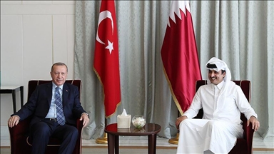 الرئيس التركي وأمير قطر يبحثان الصراع بين إسرائيل وإيران 