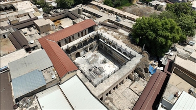 Depremde hasar gören Şanlıurfa'daki tarihi Barutçu Hanı restore ediliyor