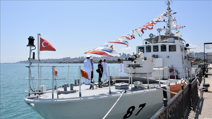 Samsun'da TCSG-87 gemisi ziyarete açıldı