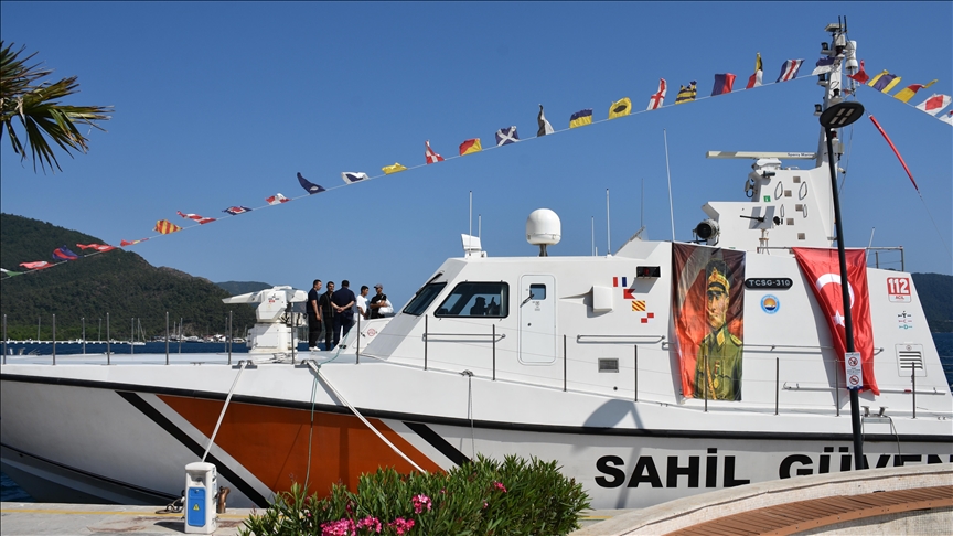 Marmaris'te TCSG-310 botu ziyaret edildi
