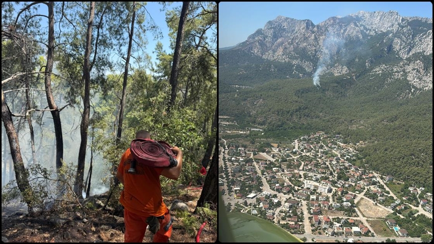 Antalya'da çıkan orman yangını kontrol altına alındı