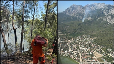 Antalya'da çıkan orman yangını kontrol altına alındı