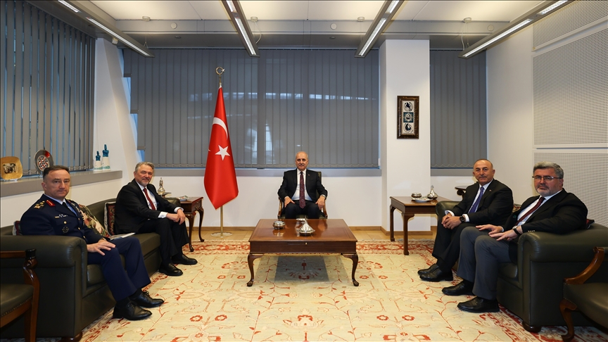 TBMM Başkanı Kurtulmuş, Türkiye'nin NATO Daimi Temsilciliğini ziyaret etti