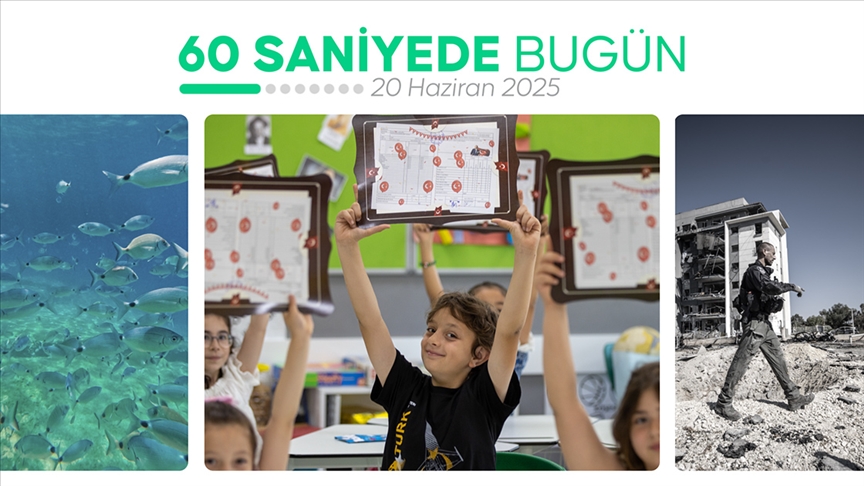 60 saniyede bugün (20 Haziran 2025)