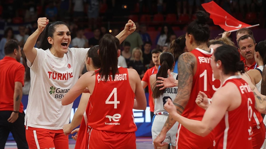 A Milli Kadın Basketbol Takımı, Avrupa Şampiyonası'nda çeyrek finalde