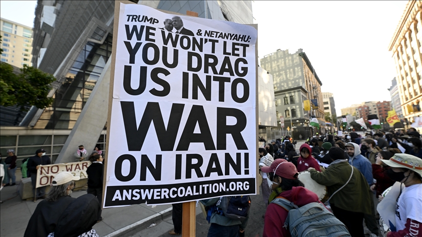 Demonstratë “Jo luftë kundër Iranit” në San Francisco të SHBA-së