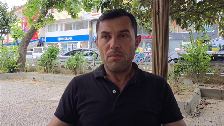 Sinop'taki baraj gölünde yüzen ayıyı görüntüleyen bekçi İsmail Akman, o anları anlattı