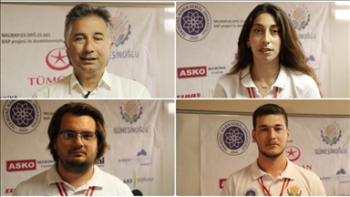 Tekirdağ'da üniversite öğrencileri tarımda noktasal ilaçlama yapabilen robot geliştirdi